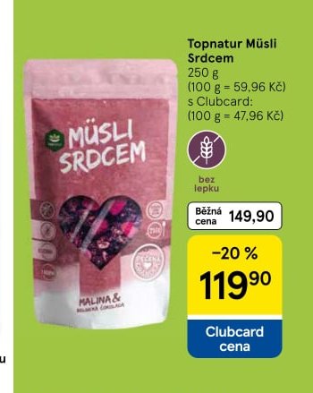 Topnatur Müsli Srdcem