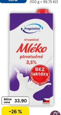Pragolaktos Trvanlivé mléko