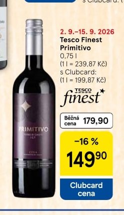 Tesco Finest Primitivo