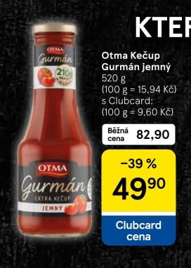 Otma Kečup Gurmán jemný