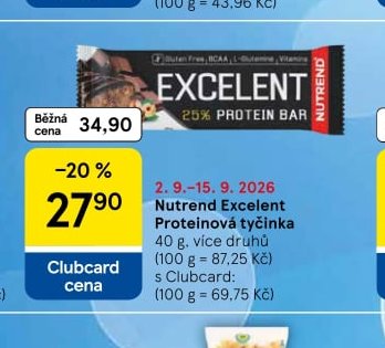 Nutrend Excelent proteinová tyčinka