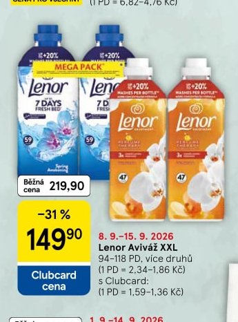 Lenor aviváž XXL