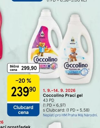 Coccolino prací gel