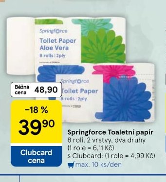 Springforce Toaletní papír