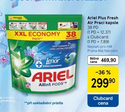 Ariel Plus Fresh Air Prací kapsle
