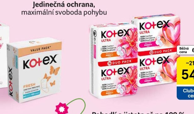 Kotex Dámské hygienické vložky 16 ks