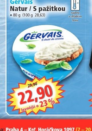 Gervais Natur / S pažitkou