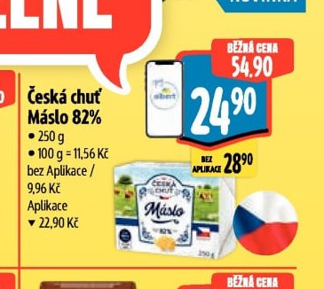 Česká chuť Máslo 82%