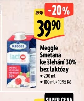 Meggle Smetana ke šlehání 30% bez laktózy