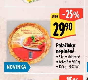 Palačinky neplněné