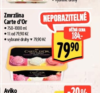 Zmrzlina Carte d'Or
