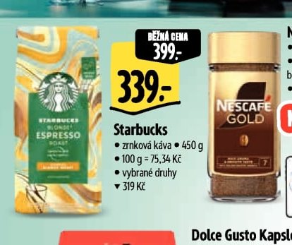 Starbucks zrnková káva