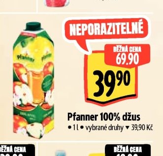Pfanner 100% džus
