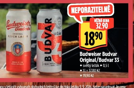 Budweiser Budvar Original/Budvar 33