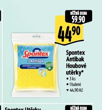 Spontex Antibak Houbové utěrky