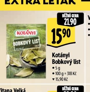 Kotányi Bobkový list