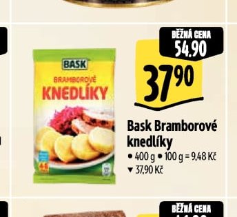 Bask Bramborové knedlíky
