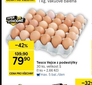Tesco Vejce z podestýlky