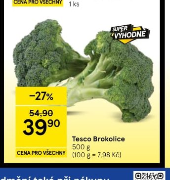 Tesco Brokolice