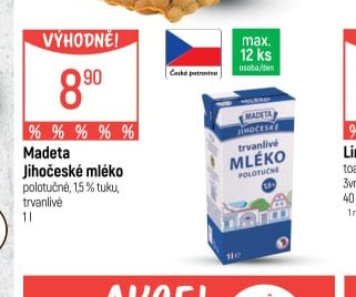 Madeta Jihočeské mléko