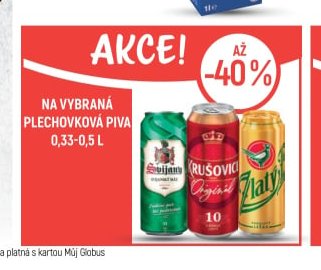 Svijany, Krušovice, Zlatý bažant (Plechovková piva)