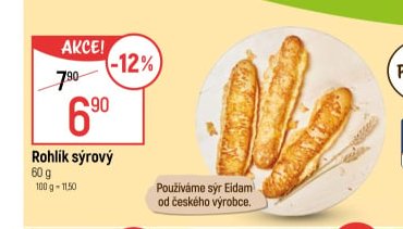 Rohlík sýrový