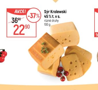 Sýr Krolewski 45% t. v s.