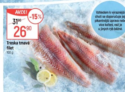 Treska tmavá filet
