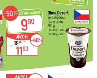 Olma Dezert se šlehačkou