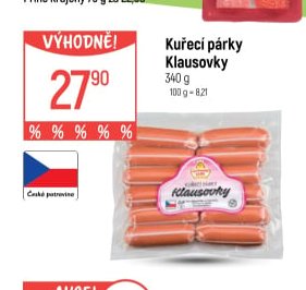 Kuřecí párky Klausovky