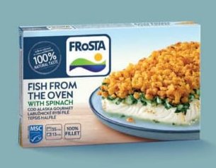 Frosta Fish from the Oven with Spinach