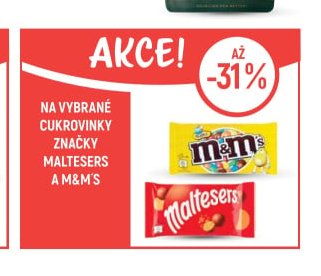 Cukrovinky Maltesers a M&M'S