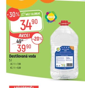 Destilovaná voda 5 l