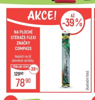 Stěrače flexi Compass
