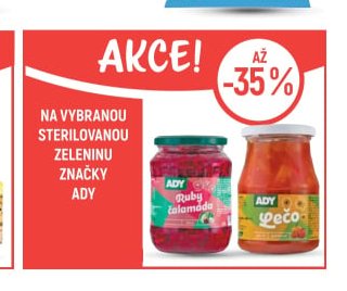 Na vybranou sterilovanou zeleninu značky Ady