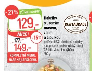 Halušky s uzeným masem, zelím