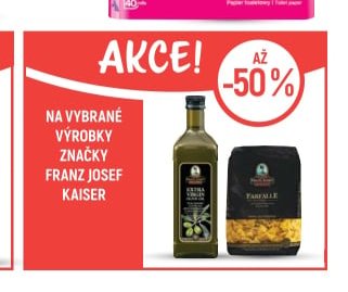 Na vybrané výrobky značky Franz Josef Kaiser
