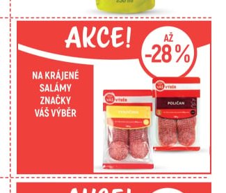 Na krájené salámy značky Váš Výběr