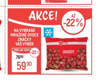 Na vybrané mražené ovoce značky Váš Výběr