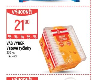 Váš výběr Vatové tyčinky
