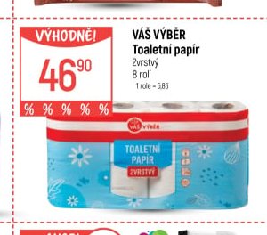 Váš výběr Toaletní papír