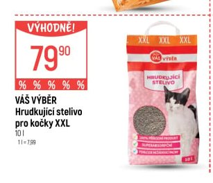 Váš výběr Hrudkující stelivo pro kočky XXL