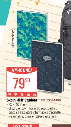 Školní diář Student Helma 365
