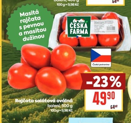 Rajčata salátová oválná
