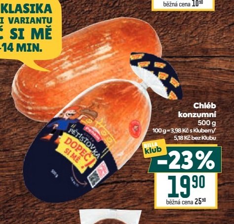 Chléb konzumní 500 g