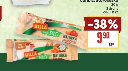 BILLA BIO Tyčinka Caribic, Staročeská
