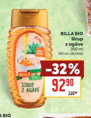 BILLA BIO Sirup z agáve