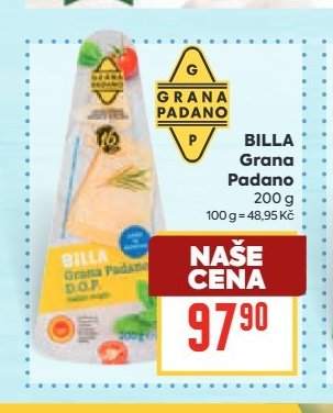 BILLA Grana Padano 200 g