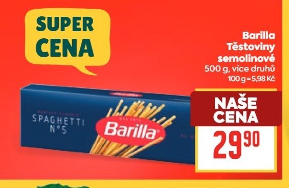 Barilla Těstoviny semolinové