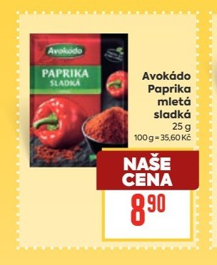 Avokádo Paprika mletá sladká